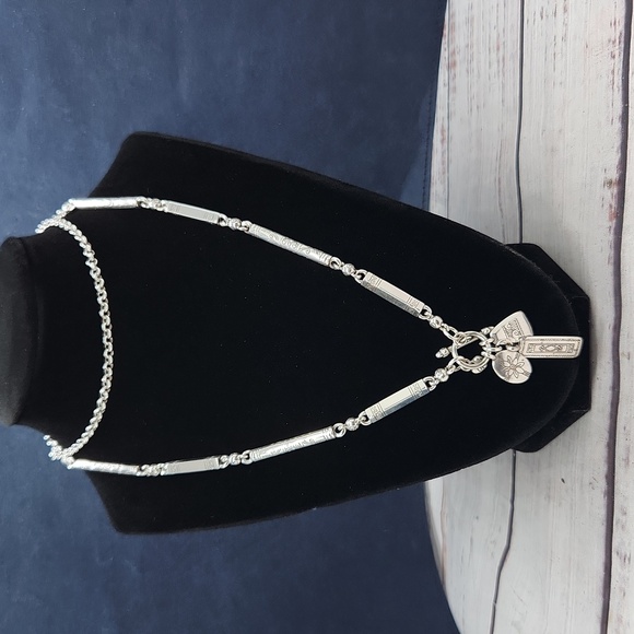 Brighton‎ | Long Toggle Scroll Necklace Silver Tone - Picture 6 of 6